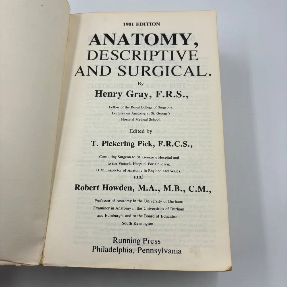 Running Press Grays Anatomy Book Fair 1974 Unabridged Edition